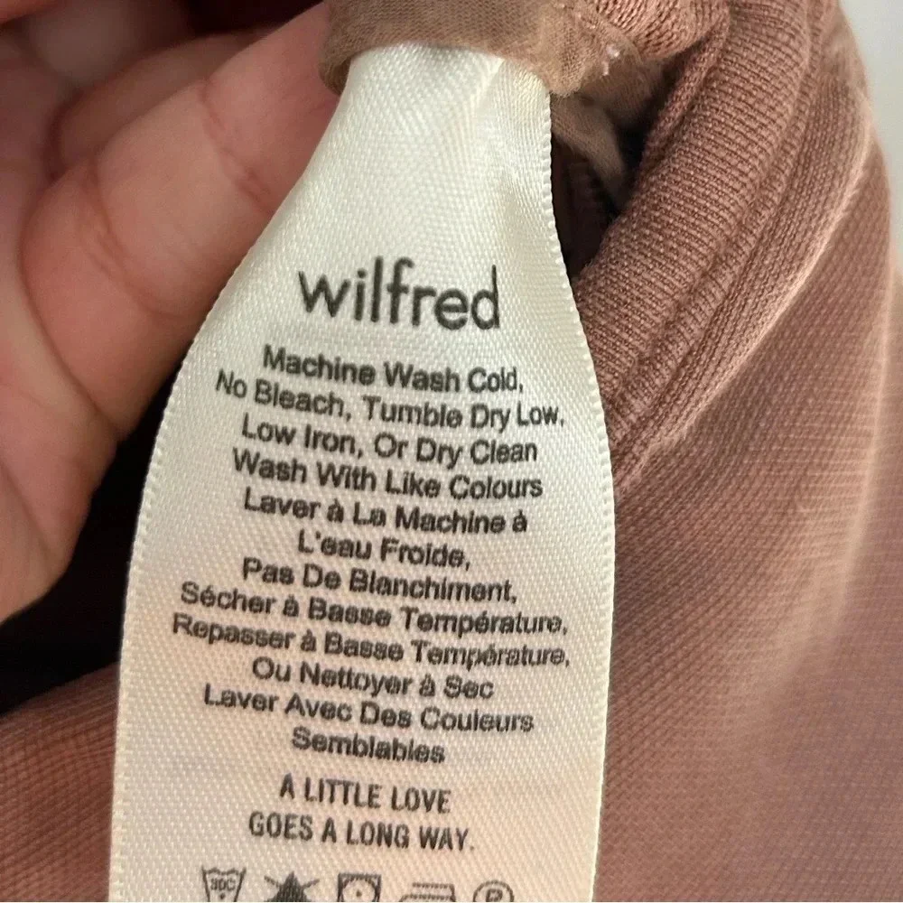 Aritzia Wilfred Linen Blend Wide Leg Jumpsuit size 2 beach boho vacation flowy